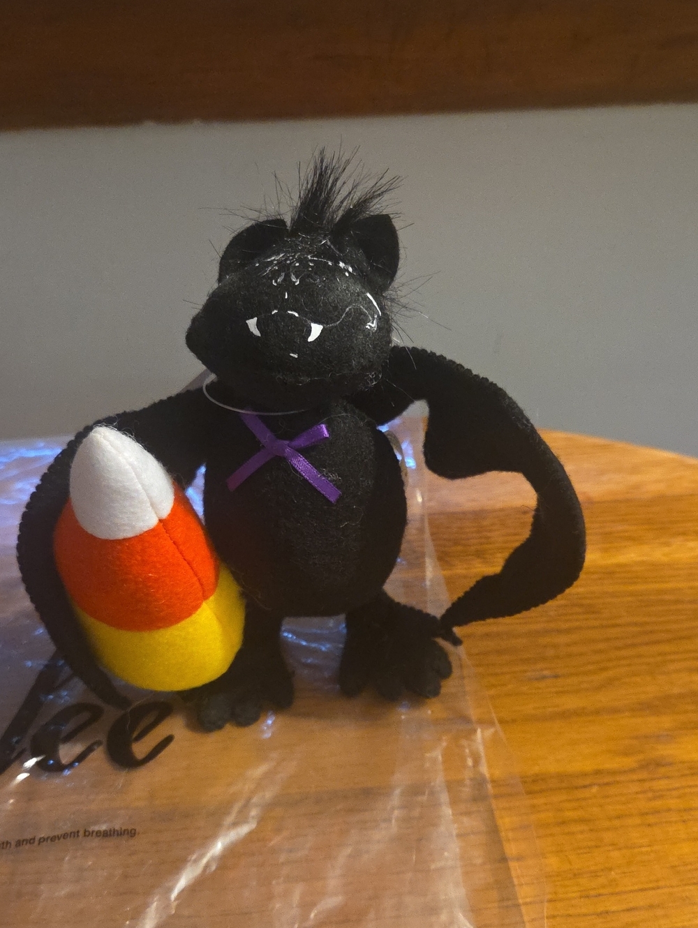 Annalee Candy Corn Bat